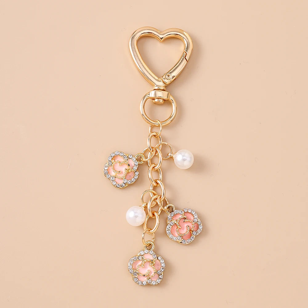 The Pearl Rose Keyring
