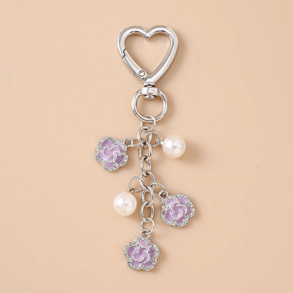 The Pearl Rose Keyring