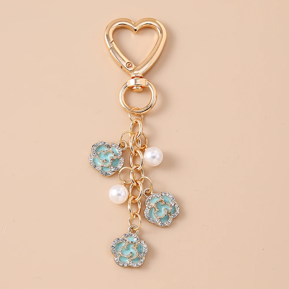 The Pearl Rose Keyring